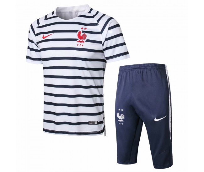 France Stripe Training Technical Soccer Short Tracksuit 2018/19