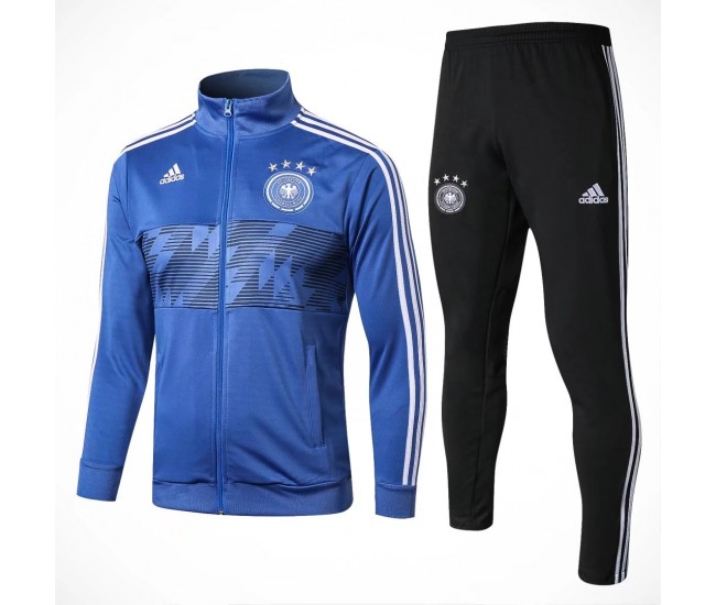 Germany Blue Tech Training Soccer Tracksuit 2018/19