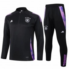 Germany Mens Black Training Technical Football Tracksuit 2024-25