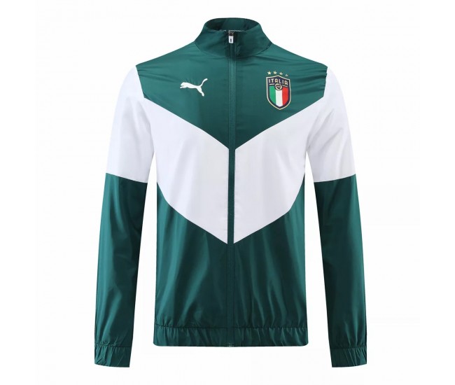 Italy Green Pre-match Football Jacket 2022
