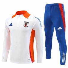 Japan Mens White Training Technical Football Tracksuit 2024-25
