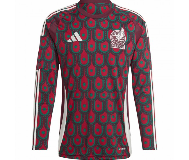 Mexico Mens Home Long Sleeve Jersey 24-25