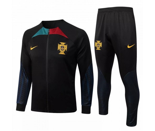 Portugal National Team Black Training Presentation Football Tracksuit 2022-23