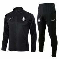 Al Nassr FC Mens Black Training Presentation Football Tracksuit 24-25