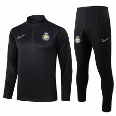 Al Nassr FC Mens Black Training Technical Football Tracksuit 24-25