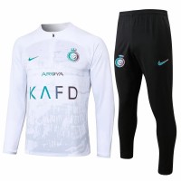 Al Nassr FC Mens White Training Technical Football Tracksuit 23-24
