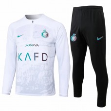 Al Nassr FC Mens White Training Technical Football Tracksuit 23-24